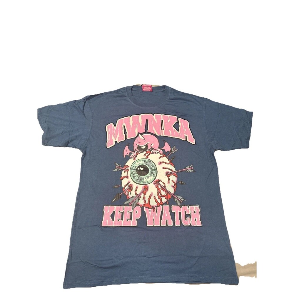 Mishka MNWKA Blue and Pink Short Sleeve T  Mens Large BNWT